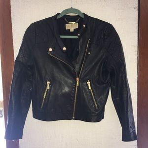 Michael kors leather jacket